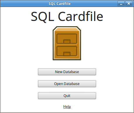 SQL Cardfile